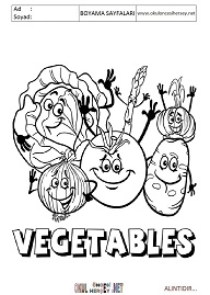 ingilizce boyama sayfaları